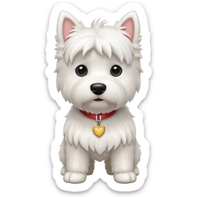 a Westie Dog sticker