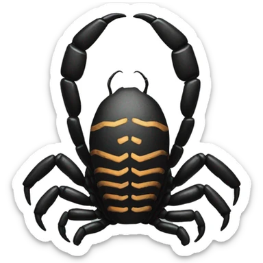Black scorpion Scorpio symbol  sticker