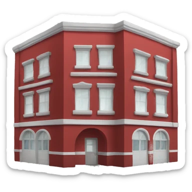 Red Venue facing left at a slight slant towards the camera sticker