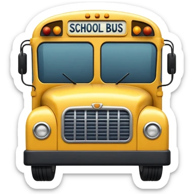 yellow school bus sticker
