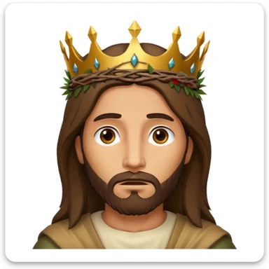Jesus Cristo coroa de espinhos sticker