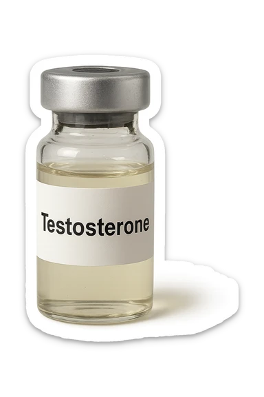 fiala medica di testosterone  sticker