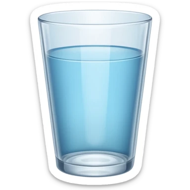 empty cup glass sticker