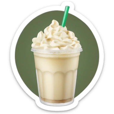 Starbucks white chocolate Frappé sticker