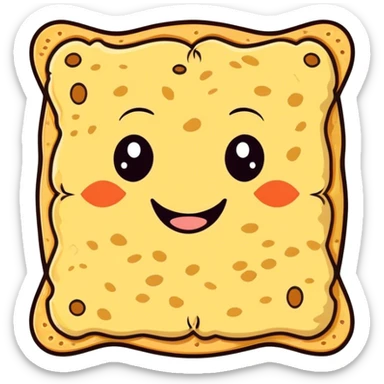 Matzah face sticker