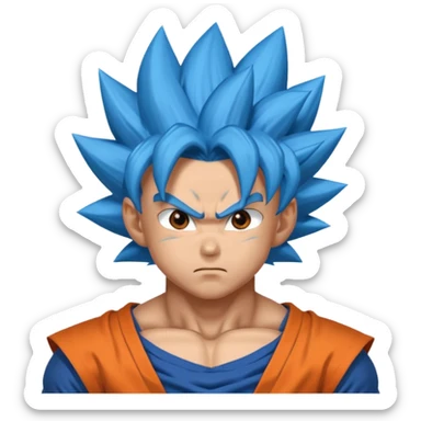 Goku super saiyan blue  sticker