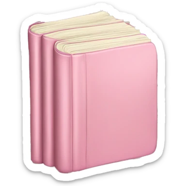 a stack of baby soft pink books sticker