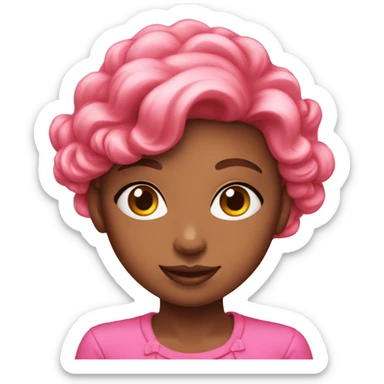 Pink coquettes girl sticker