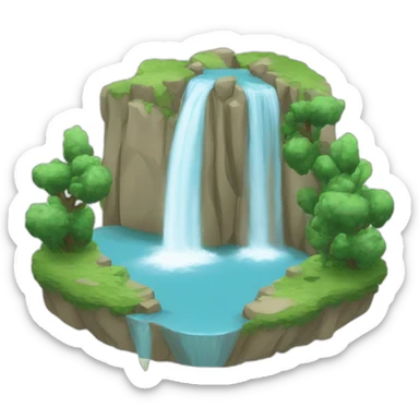 Cascade d'eau sticker