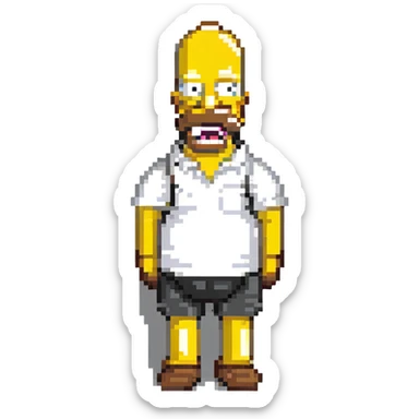 Homer Simpson sticker