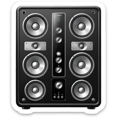 The high-end sound system sticker