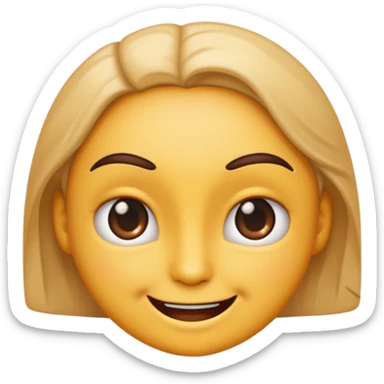 Emoji that is smirking 😏 and wiggling its eyebrows seductively sticker