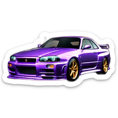Skyline r34 sticker