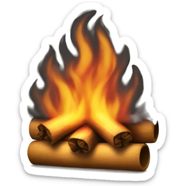 Christmas fire sticker