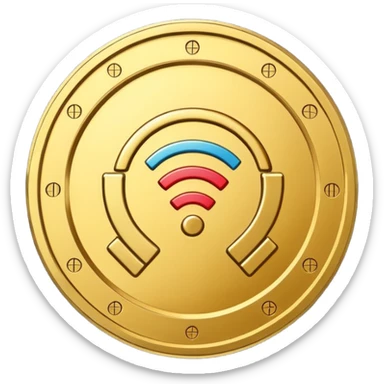 wifi money coin  sticker