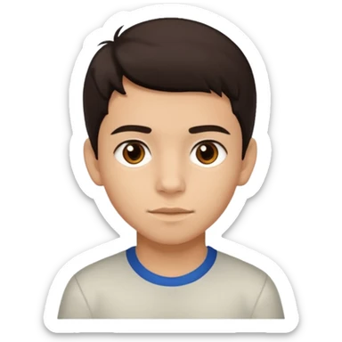 Erstelle mir eine Emoji von einem Jungen. Herkunft: Südamerika, Jung und Gutaussehend  sticker