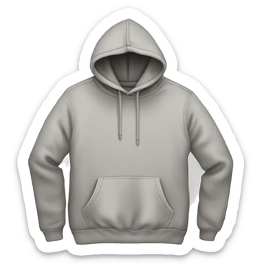 pullover hoodie no person sticker