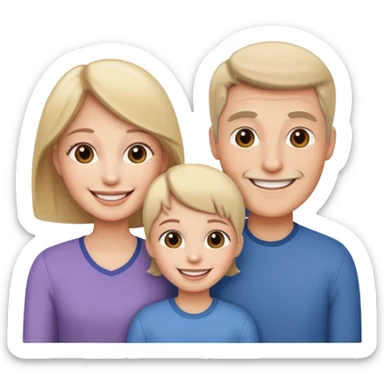 fater, mother, sister, brother sticker