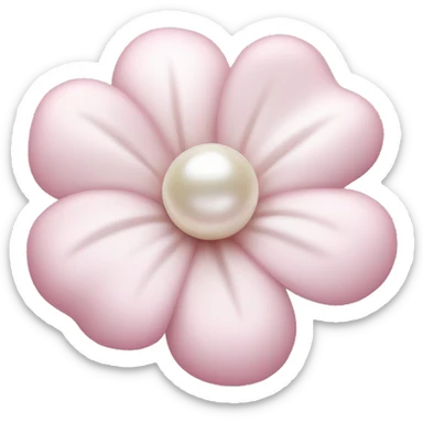 Pearl light pink flower sticker