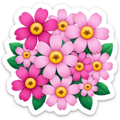 Pink flower boutique  sticker