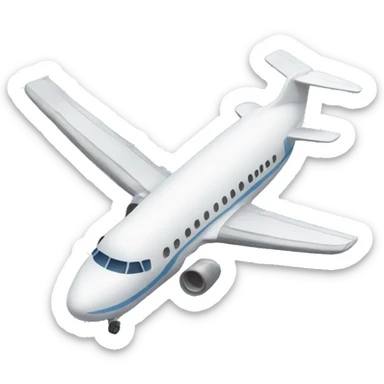 plane in sky sticker