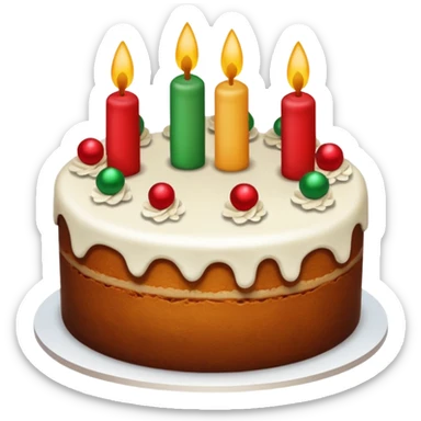Christmas Cake sticker