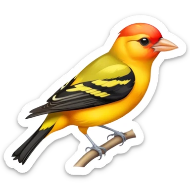 Western Tanager Songbird sticker