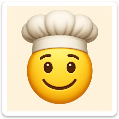 emoji with chef hat sticker