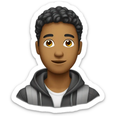 Estudiante despeinado sticker