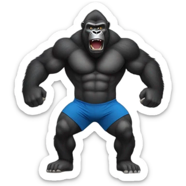 gorilla fitness coach sticker