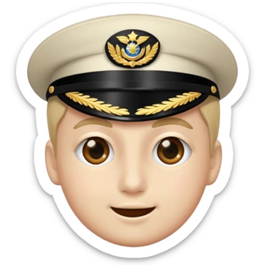Winky face ￼salute￼ sticker