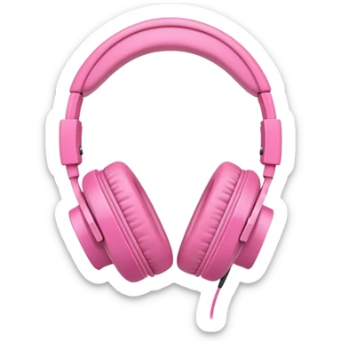 Pink Headphone other model sticker