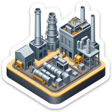 isometryc casting metal factory  sticker