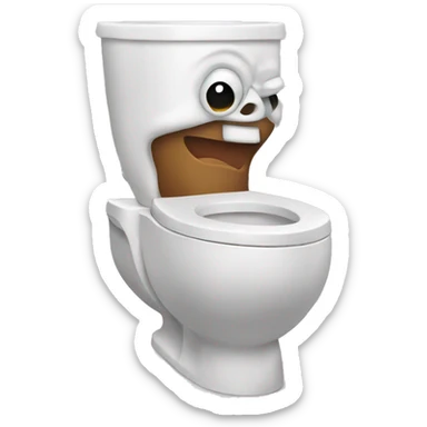 Skibidi toilet sticker