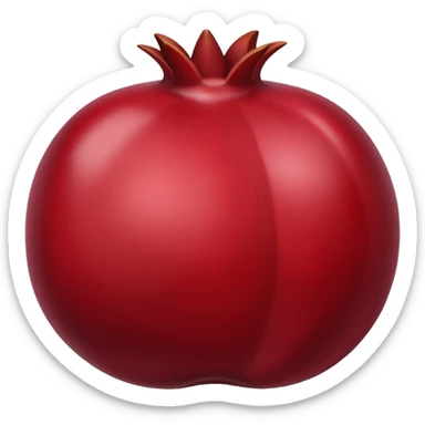 juicy, dark pomegranate sticker
