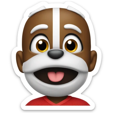 Brutus the buckeye mascot sticker