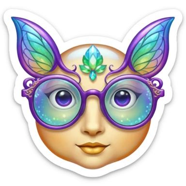 glasses with fae sticker