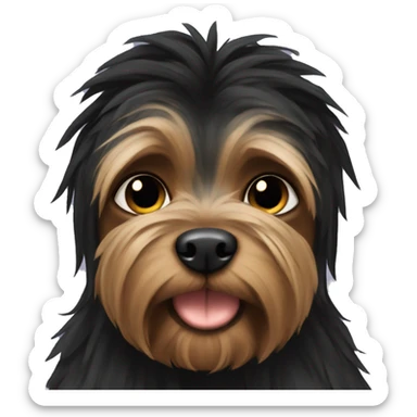 Black yorshire sticker