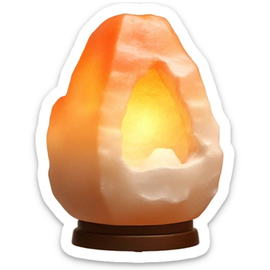 Himalaya’s salt lamp with warm light  sticker