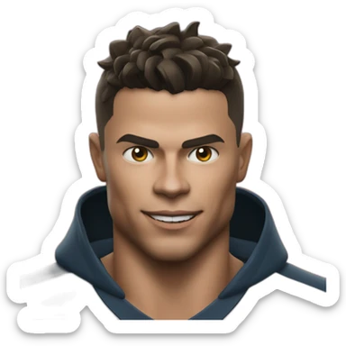 Ronaldo the devil sticker