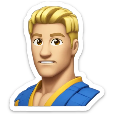 ken from street fighter sticker