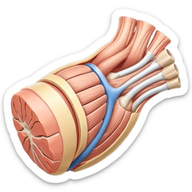 Elbow muscle anatomy sticker