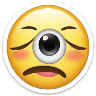 eye bags smiley sticker