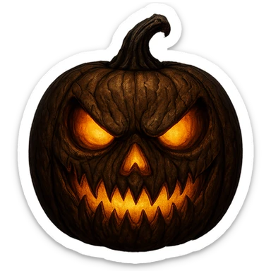 Halloween emoji, make it scary, remove background  sticker