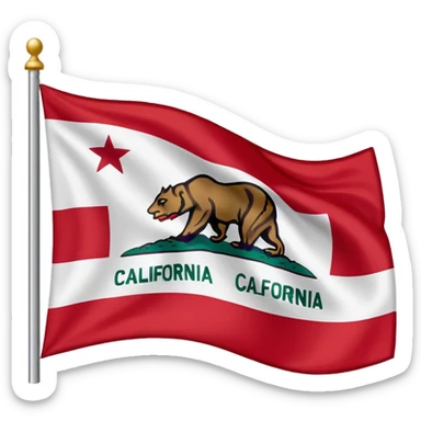 California flag sticker