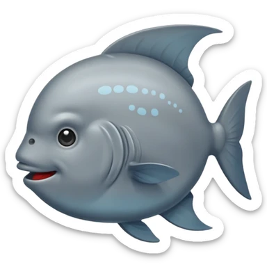 Emoji of Sunfish sticker
