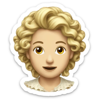Creat a rococo emoji sticker