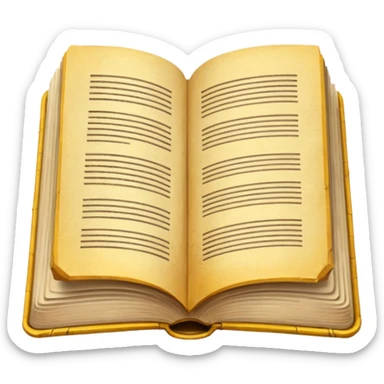 libro aperto no facce sticker