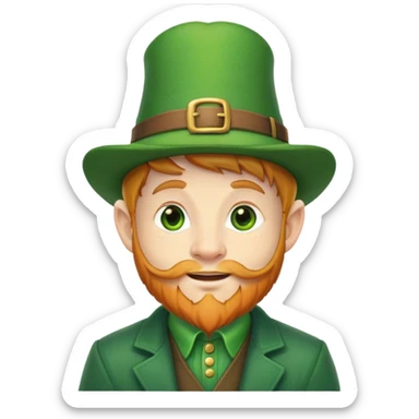 St Patrick’s day leprecaun sticker