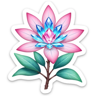 Diancie-Amaura-Aurorus-crystal-flower-Shirin-shrub-avatar-aesthetic-fusion sticker